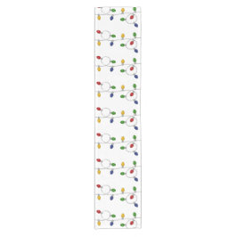 Farbenfrohe Weihnachtsleuchten Tischläufer