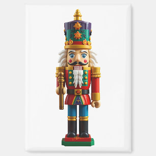 Farbenfrohe Weihnachtsnachtscreme Magnet