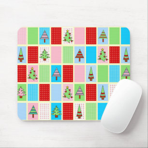 Farbenfrohe Weihnachtsplätze Mousepad