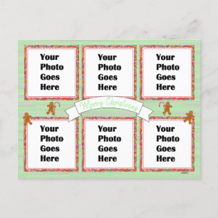 Farbenfrohe Weihnachtspostkarte HAMbWG Postkarte