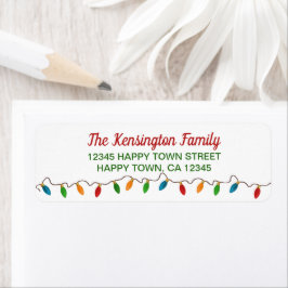 Farbenfrohe Weihnachtssaitenlichter | Feiertag