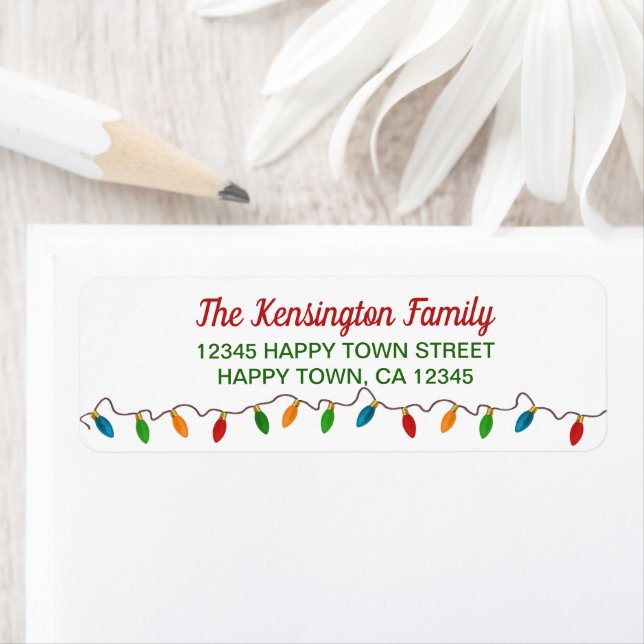 Farbenfrohe Weihnachtssaitenlichter | Feiertag (Insitu)