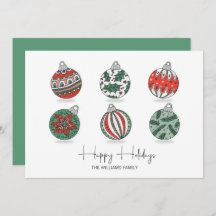 Farbenfrohe Weihnachtsschmuck