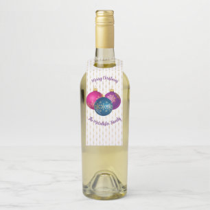 Farbenfrohe Weihnachtsschmuck Flaschenanhänger