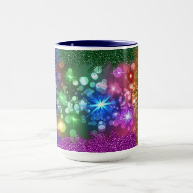 Farbenfrohe Weihnachtsstimmung in der Tasse (Zentrum)