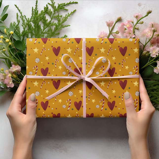 Farbenfrohe Weihnachtsthemen Geschenkpapier (Von Creator hochgeladen)