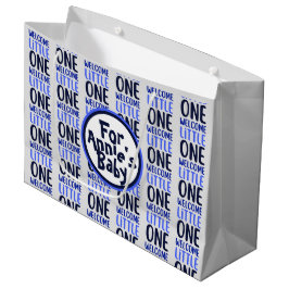 Farbenfrohe "Welcome Little One" Babydusche Große Geschenktüte