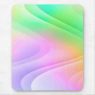 farbenfrohe Wellen Mousepad