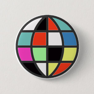 farbenfrohe Welt Button