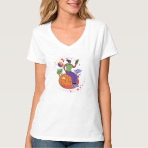 Farbenfrohe Welt - Planet Earth Design T-Shirt