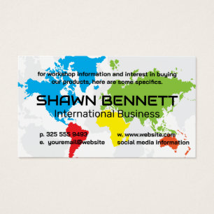 Farbenfrohe Weltkarte