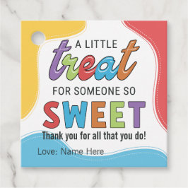 Farbenfrohe Wertschätzung Danke für den Sweet Jone Geschenkanhänger