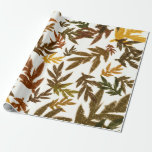 Farbenfrohe Whimsical Herbst Herbst Rustikale Blät Geschenkpapier<br><div class="desc">Packpapier</div>