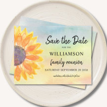 Farbenfrohe Wiedersehen Save the Date