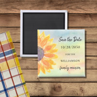 Farbenfrohe Wiedersehen Sonnenblume Save the Date
