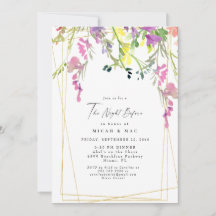 Farbenfrohe Wildblume Geometrie am Vorabend