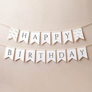 Farbenfrohe Wildblume glücklich Geburtstag Big Wimpelkette