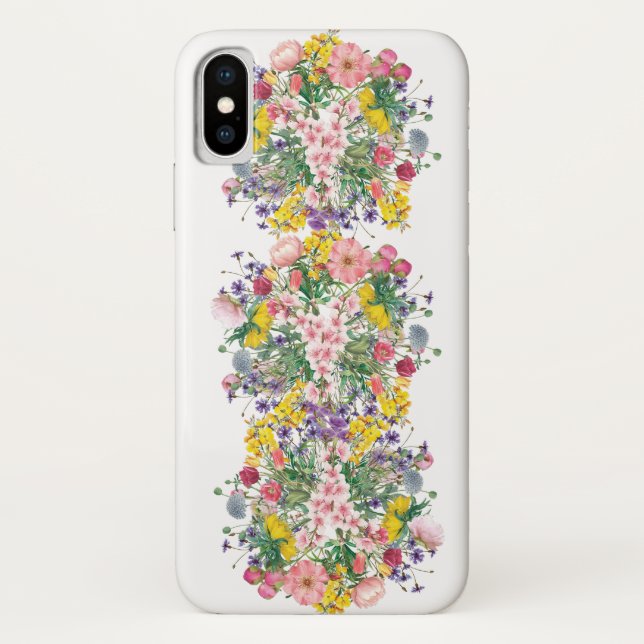 Farbenfrohe Wildblume iPhone Case (Rückseite)