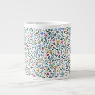 Farbenfrohe Wildblume Muster Spezielle Tasse