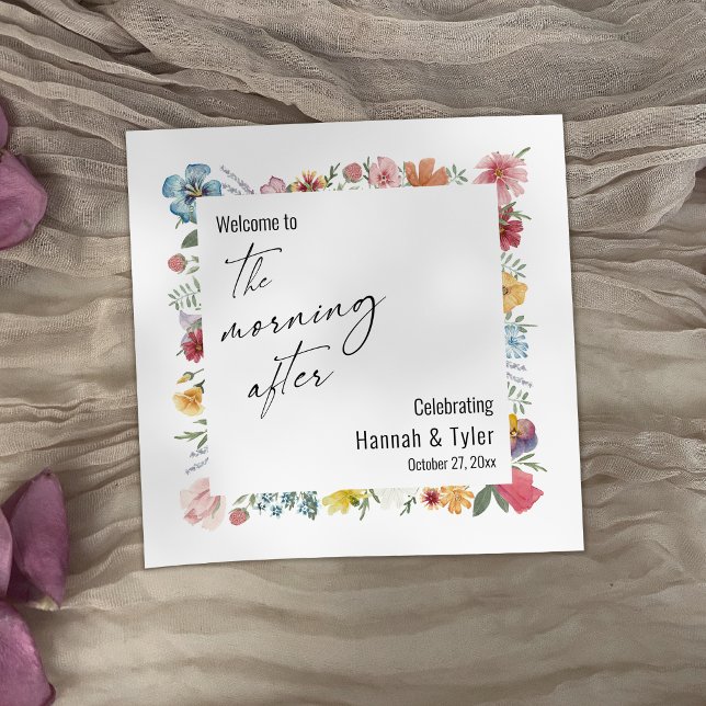 Farbenfrohe Wildblume Serviette (Von Creator hochgeladen)