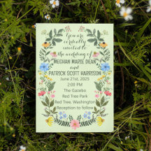 Farbenfrohe Wildblume Wreath Wedding