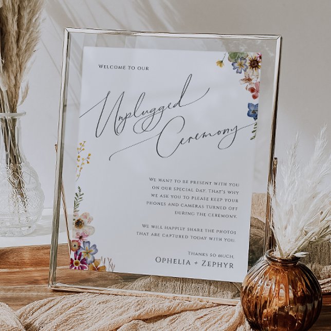 Farbenfrohe Wildblume | Zeremonie ohne Anschluss Poster (Von Creator hochgeladen)