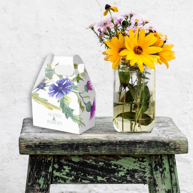 Farbenfrohe Wildblumen Hochzeit Geschenkschachtel (Von Creator hochgeladen)