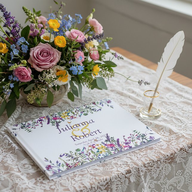 Farbenfrohe Wildblumen HochzeitsGästebuch Gästebuch (Von Creator hochgeladen)