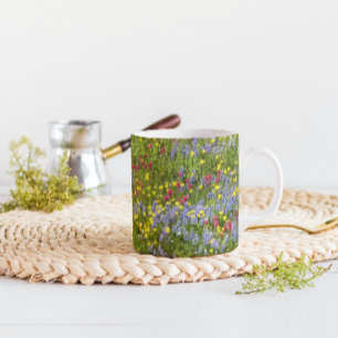 Farbenfrohe Wildblumen Tasse