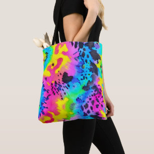 Farbenfrohe wilde Cheetah Tye Dye Muster