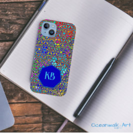 Farbenfrohe Wilde Geometrie Wasserfarbe Kunst Case-Mate iPhone 14 Hülle