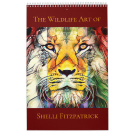 Farbenfrohe Wildnis Digitaler Pop Kalender