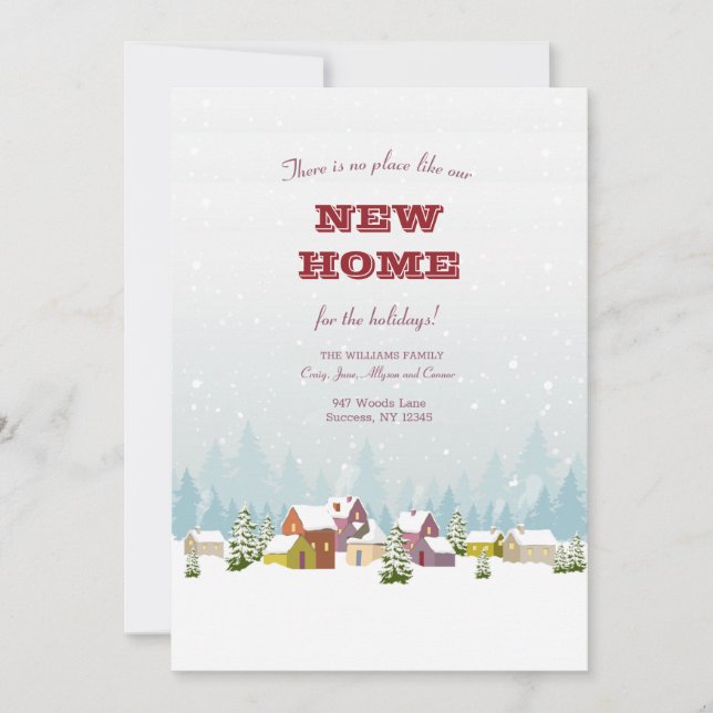 Farbenfrohe Winterlandschaft Ankündigung (Vorderseite)