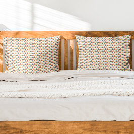 Farbenfrohe, winzige Dreiecke, geometrisches Muste Kissenbezug