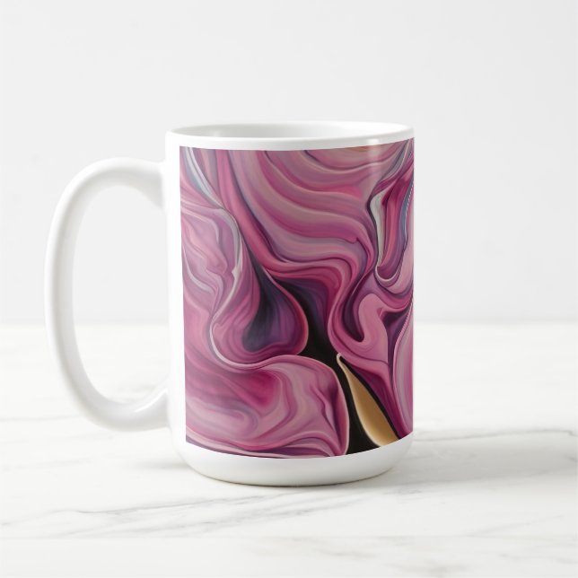 Farbenfrohe Wirbel Tasse (Links)
