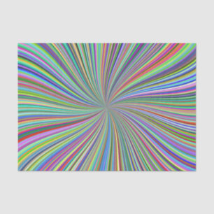 Farbenfrohe wirbelnde Ribbons Optische Spiralkunst Seidenpapier
