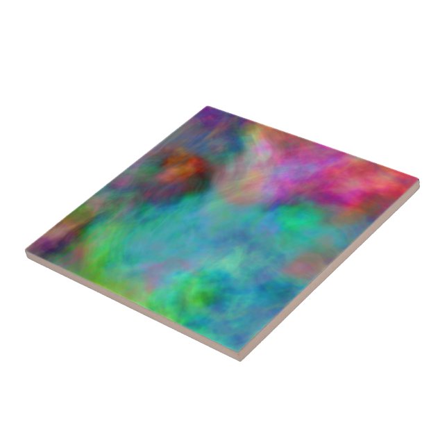 Farbenfrohe Wolken Fliese (Seite)