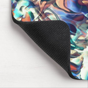 Farbenfrohe Wolken in Blau- und Brauntönen Mousepad