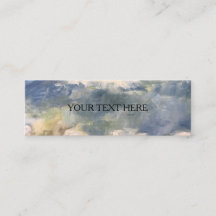 Farbenfrohe Wolken Mini Tags Visitenkarten