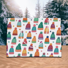 Farbenfrohe Wollmützen Winter