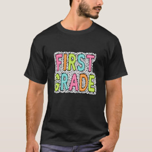 Farbenfrohe Würdigung des Lehrers der ersten Klass T-Shirt