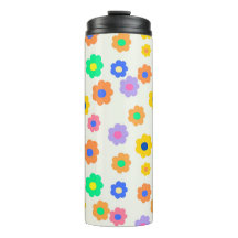 Farbenfrohe Y2K-Blume-Indie-Muster