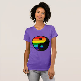 Farbenfrohe Yin Yang-Konstruktion T-Shirt