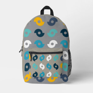 Farbenfrohe Yin-Yang-Muster Bedruckter Rucksack