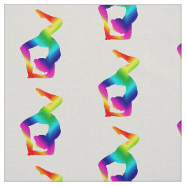 Farbenfrohe Yoga Art Stoff