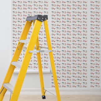 Farbenfrohe Yoga-Übungen für Peel- und Stick-Tapet Tapete