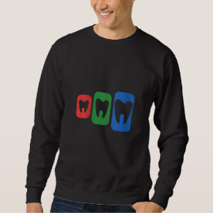 Farbenfrohe Zahnärztin Zahnärztin Sweatshirt