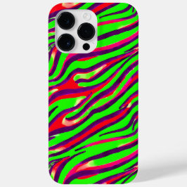 Farbenfrohe Zebra-Druckleiste Abstraktes Muster Case-Mate iPhone 14 Pro Max Hülle