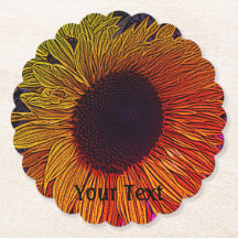 farbenfrohe zeitgenössische große gelbe Sonnenblum