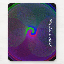 Farbenfrohe, zentrierte geometrische Mauspad